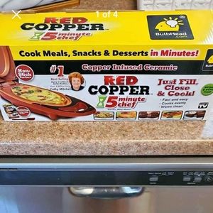 Red copper chef